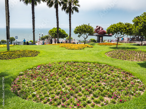 Garden in Parque del Amor park photo