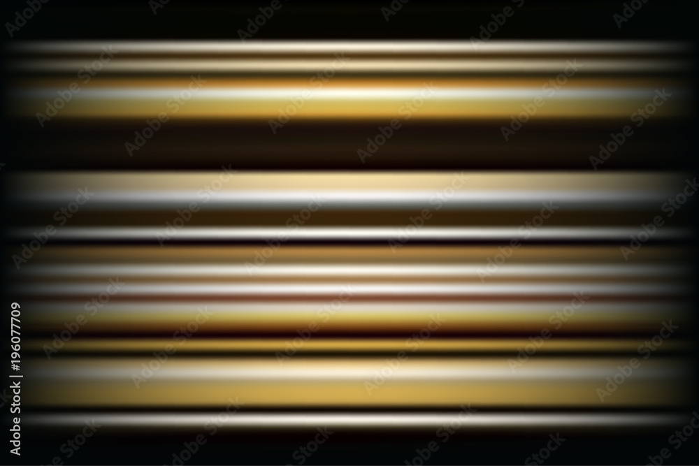 Beautiful abstract blurred background with gold stripes on a brown backdrop. Beautiful abstract blurred background with gold stripes on a brown backdrop.
