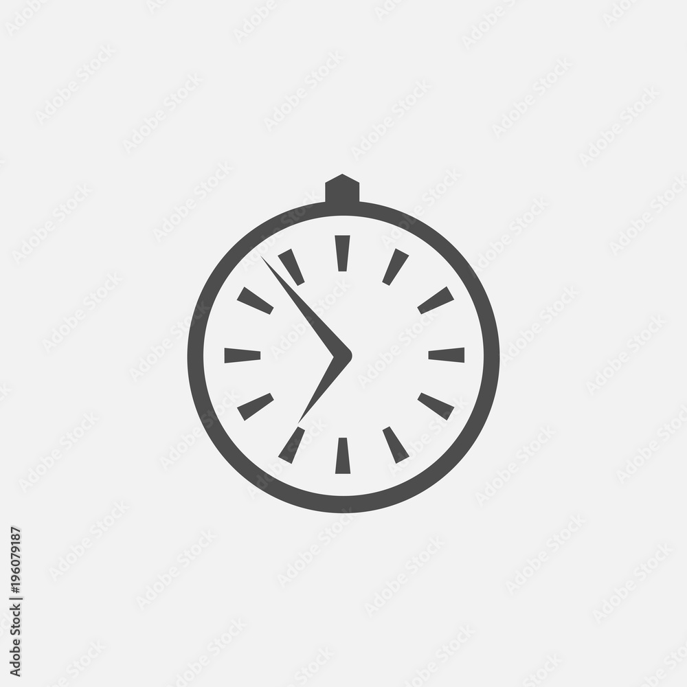 Vector business symbol of clock web vector line icon Vector business symbol of clock web vector line icon