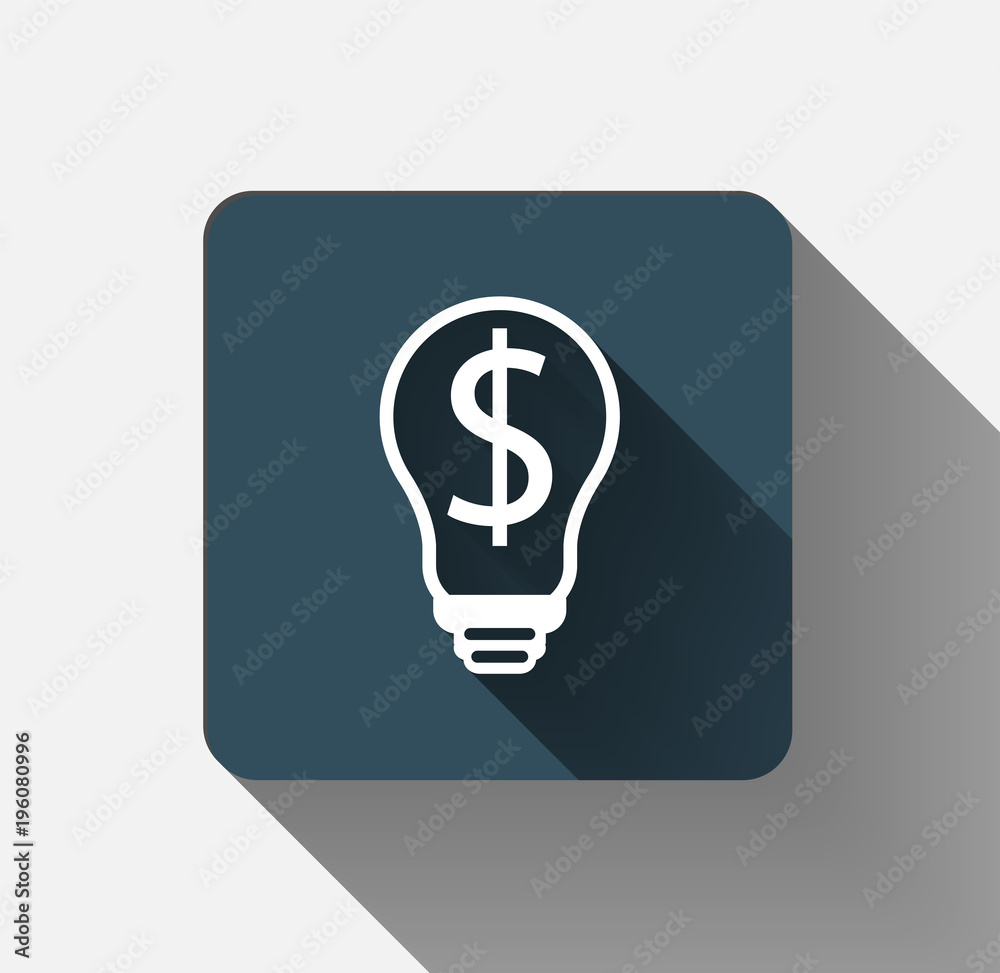 symbol dollar light bulb Icon.Vector Illustration. symbol dollar light bulb Icon.Vector Illustration.