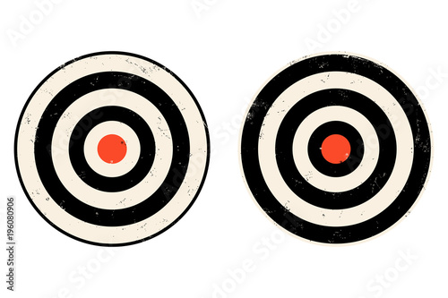vector set icons of targets.