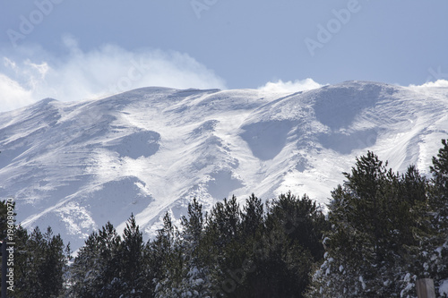 Mount Etna in winter