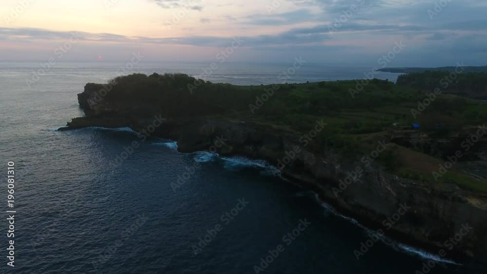 Sunset Ocean Time Lapse From Drone in Bali Indonesia Sunset Ocean Time Lapse From Drone in Bali Indonesia