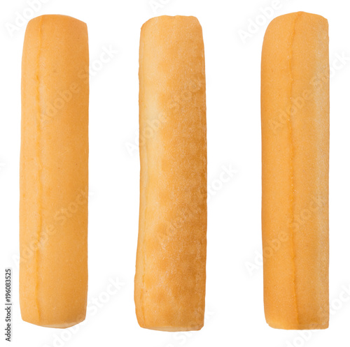 Bread sticks isolated on white background. With clipping path photo