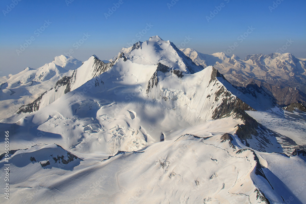 Dom, Walliser Alpen, Luftaufnahme