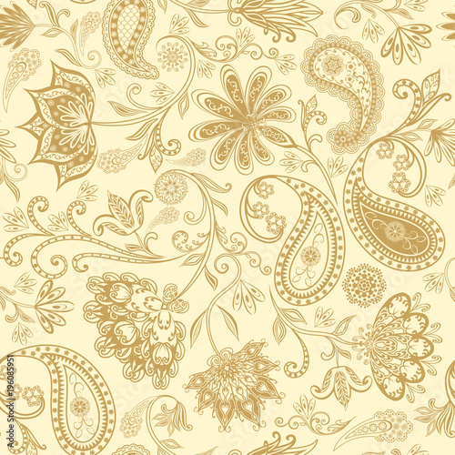 Seamless pattern in ethnic traditional style.