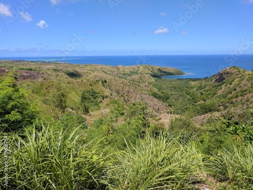 Guam hillside ocean landscape