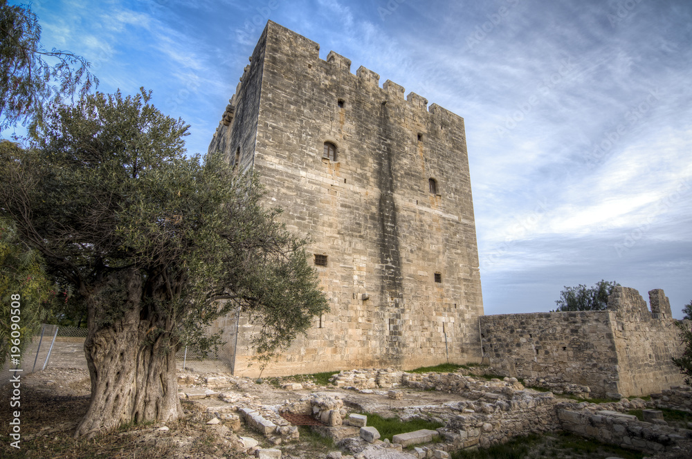 Kolossi medieval castle in Limassol, Cyprus