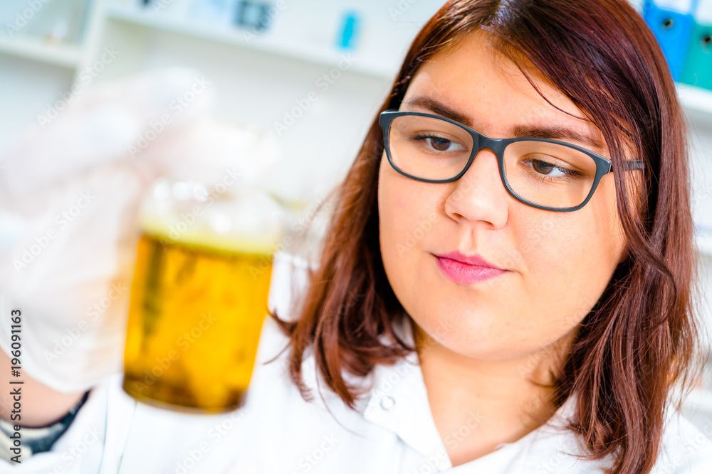 Laboratory assistant in the laboratory of of food quality Laboratory assistant in the laboratory of of food quality