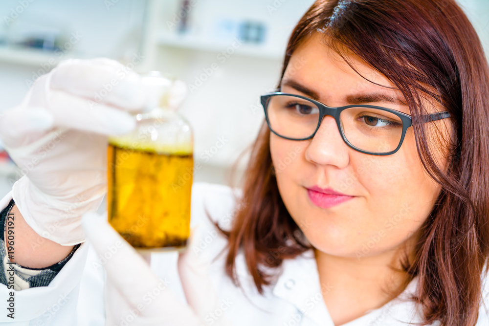 Laboratory assistant in the laboratory of of food quality Laboratory assistant in the laboratory of of food quality