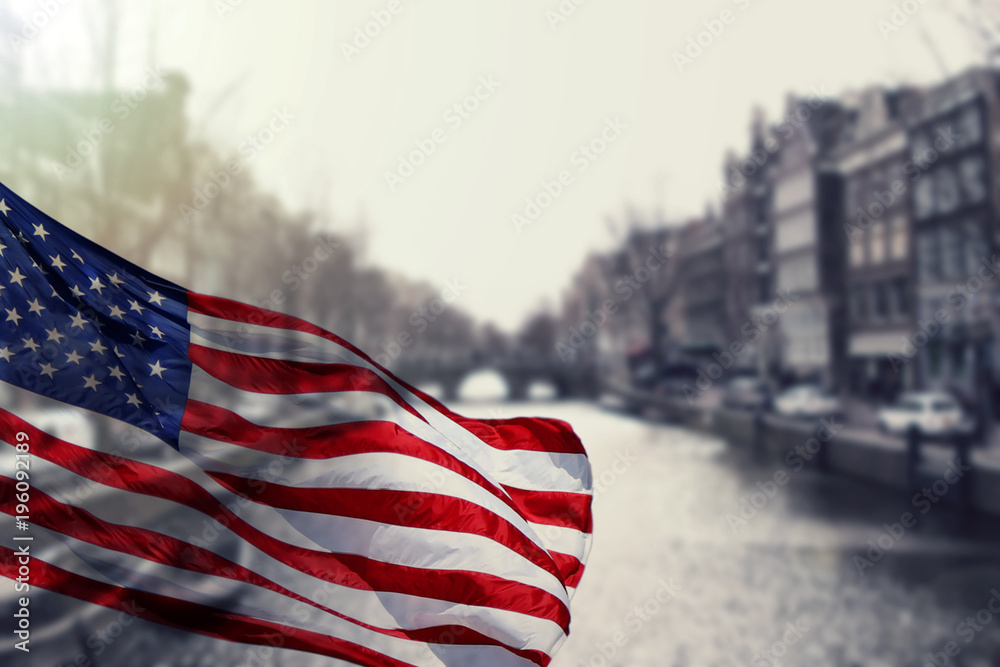 Naklejka premium Living in USA concept