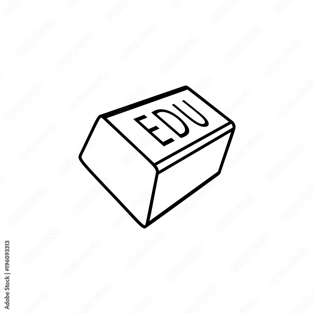 EDU keypad button icon. Element of online education icon for mobile concept and web apps. Thin line icon for website design and development, app development EDU keypad button icon. Element of online education icon for mobile concept and web apps. Thin line icon for website design and development, app development