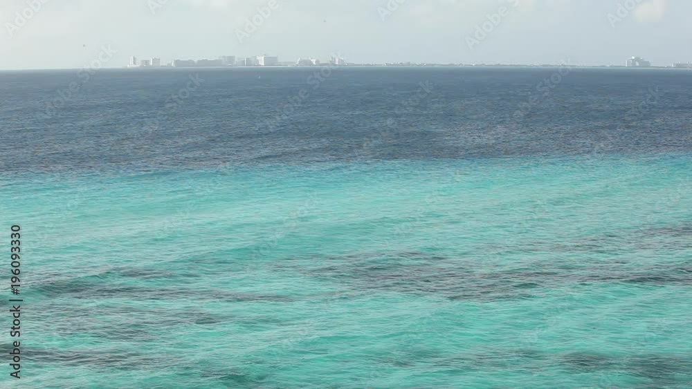 Cancun Mexico Skyline and Beautiful Caribbean Water Cancun Mexico Skyline and Beautiful Caribbean Water