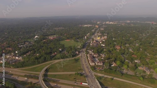 High Above Interstate Mixmaster at Sunrise photo