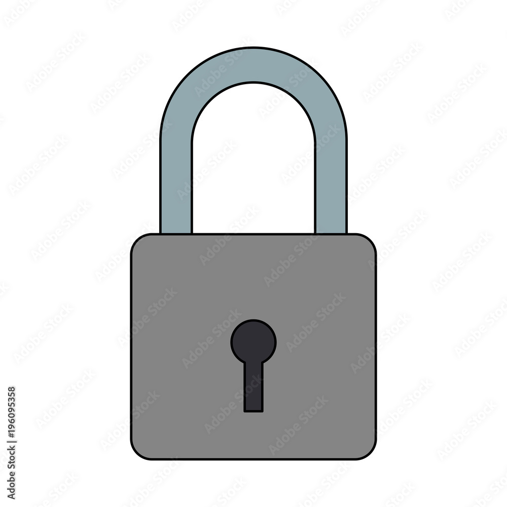 Padlock security device vector illustration graphic design Padlock security device vector illustration graphic design