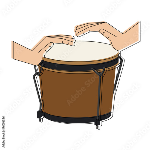 Drum music instrument vector illustration graphic design