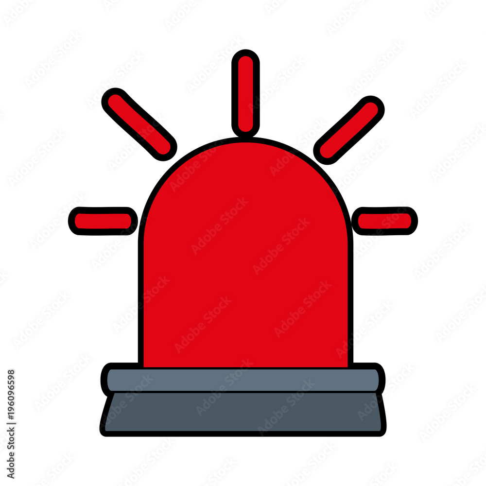 Alarm siren light vector illustration graphic design Alarm siren light vector illustration graphic design