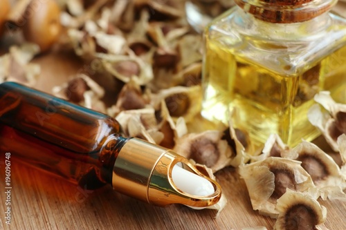 moringa oil with dried photo