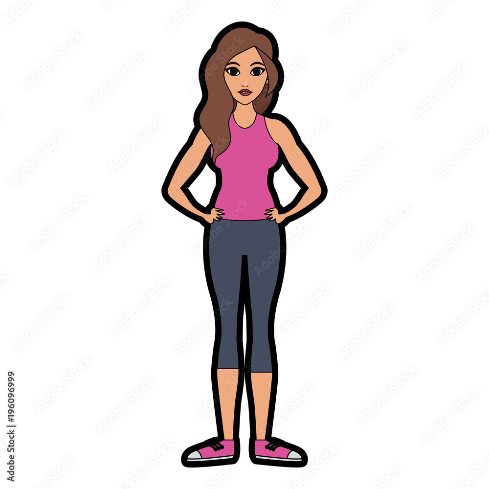 Beautiful woman cartoon vector illustration graphic design Beautiful woman cartoon vector illustration graphic design