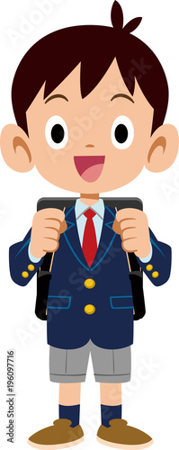入学式の男子小学生