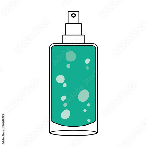 Fragrance cosmetic bottle vector illustration graphic design
