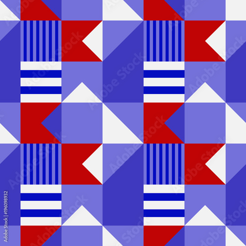 Country flags abstract seamless pattern. Suitable for screen, print and other media.