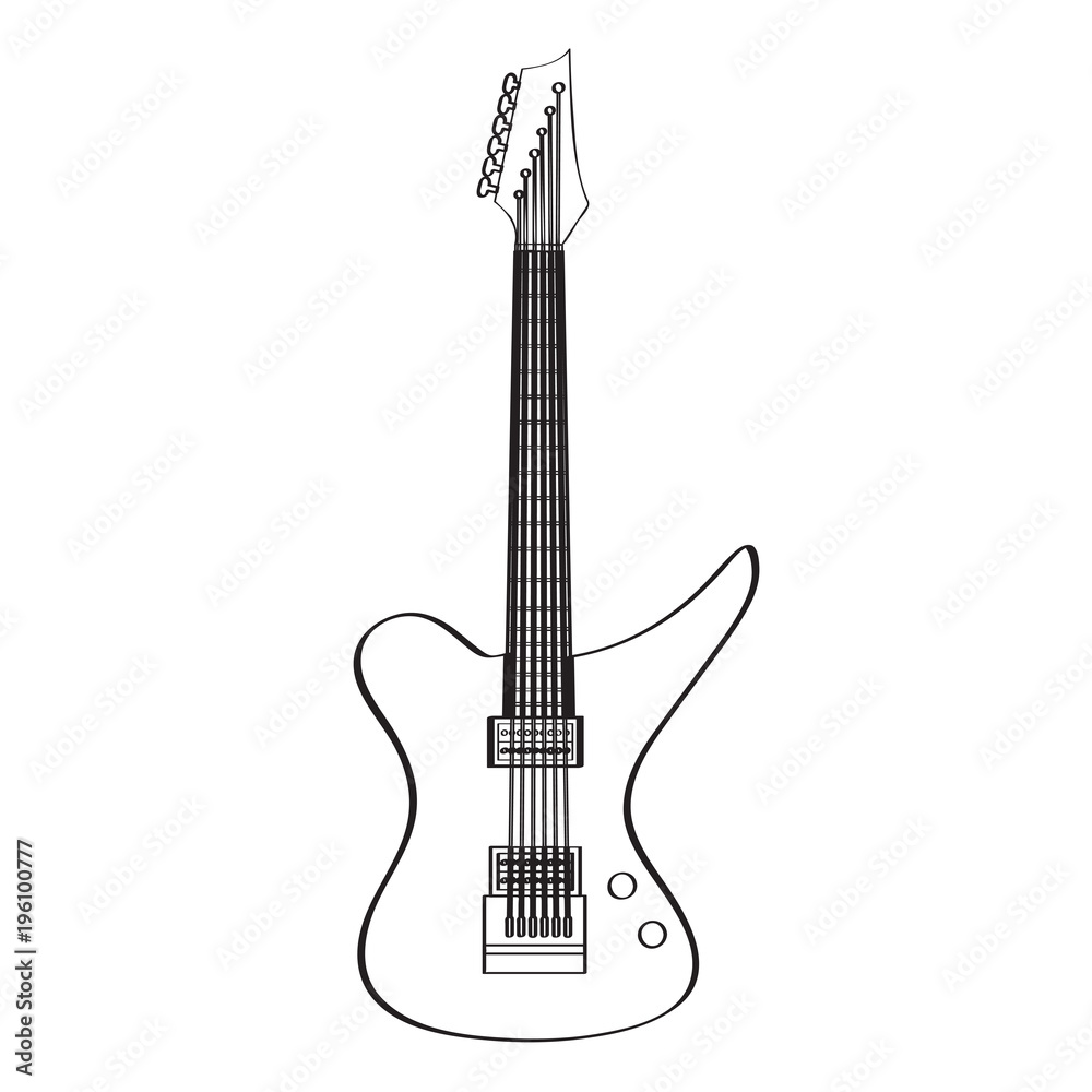 Fototapeta premium Electric guitar icon. Musical instrument