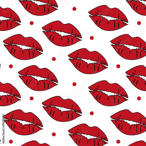 sexy woman lips style icon background