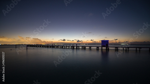 Caribbean Pier at dawn 