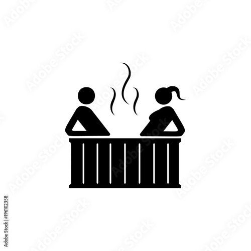 relaxation in the bathtub icon. Element of SPA icon. Premium quality graphic design. Signs and symbols collection icon for websites, web design, mobile app