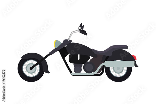 retro motorcycle classic icon vector illustration design