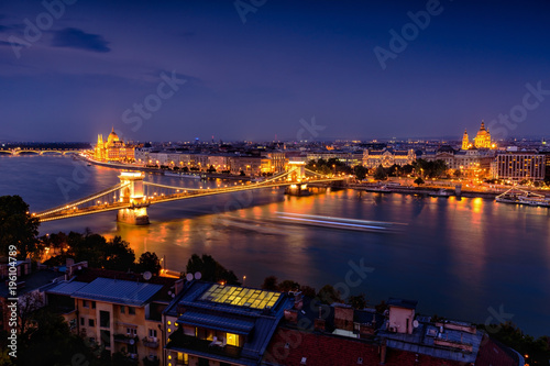 Budapest Skyline Sunset, Hangary
