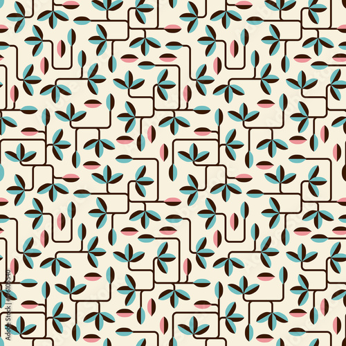 Stylish organic background. Seamless pattern.Vector.                                        
