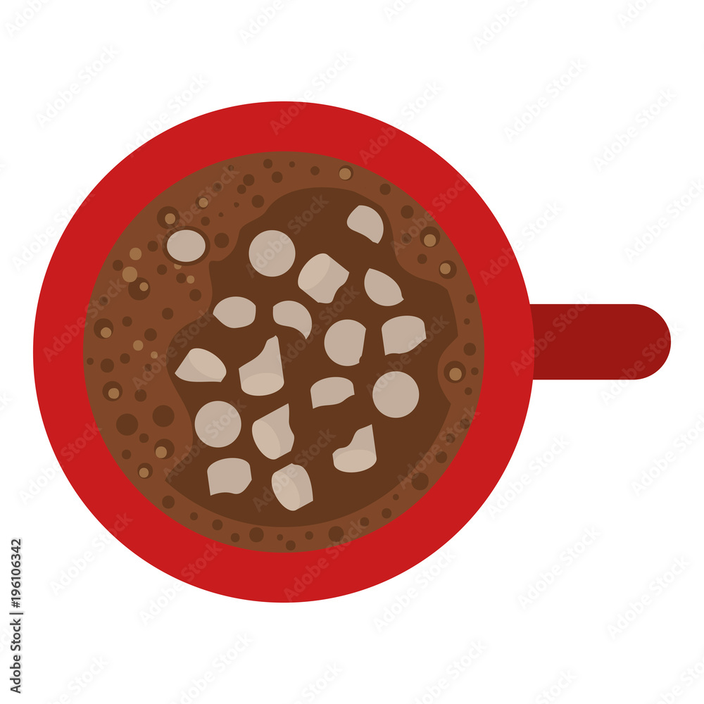 Fototapeta premium chocolate mug isolated icon vector illustration design