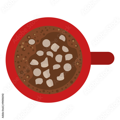 chocolate mug isolated icon vector illustration design