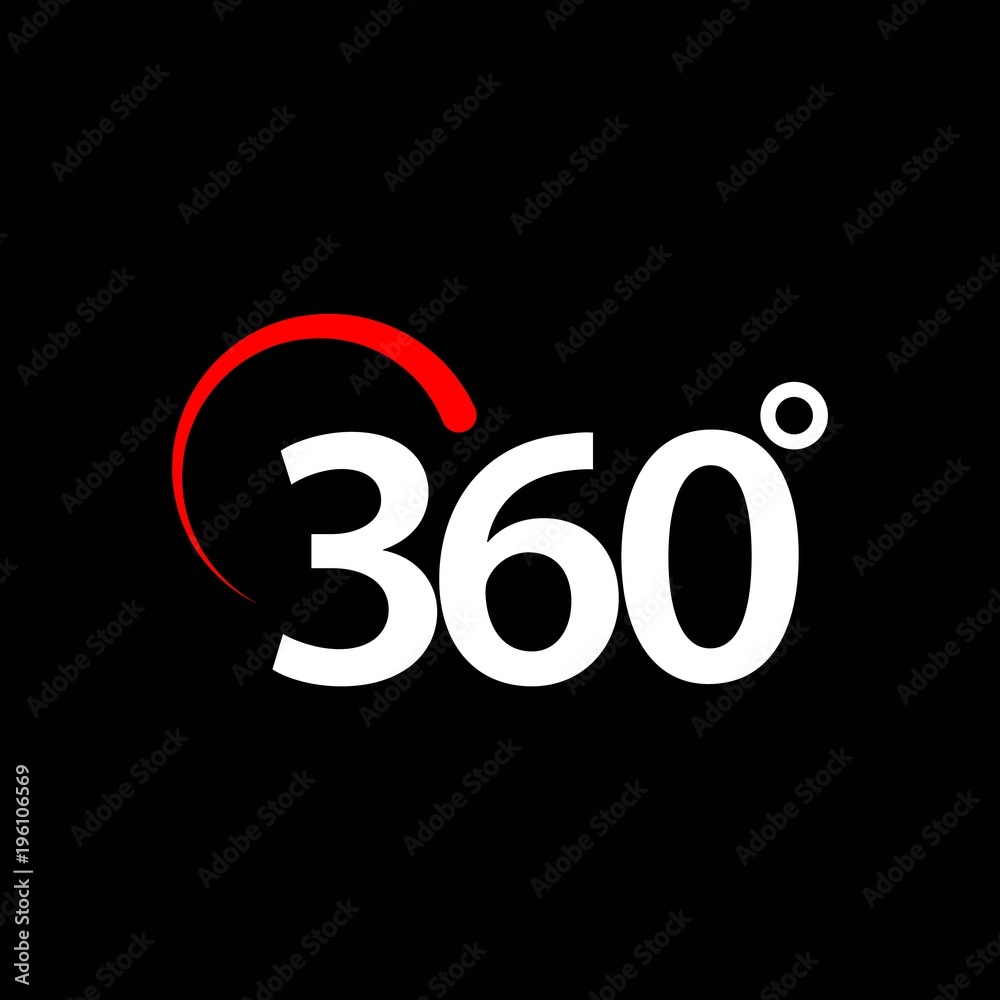 360 Degrees Vector Template Design 360 Degrees Vector Template Design