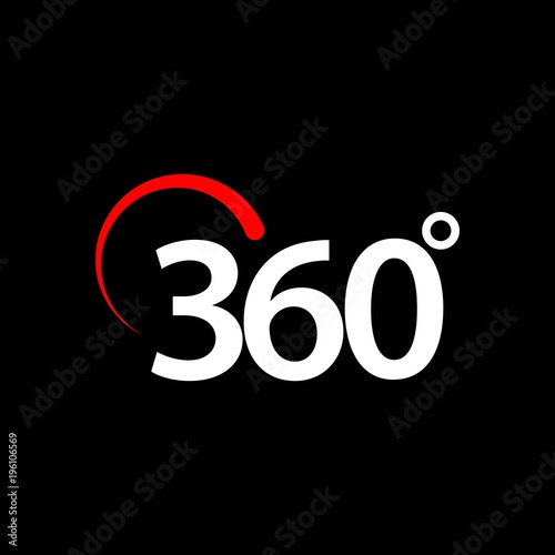 360 Degrees Vector Template Design