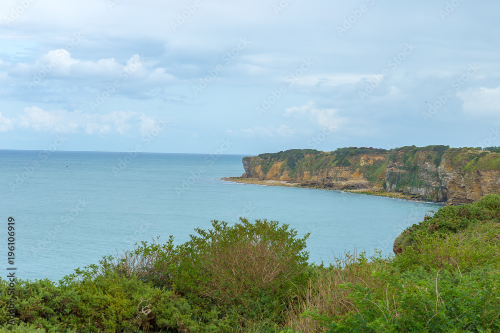Second World War, The Pointe du Hoc was the highest point between Utah Beach and Omaha Beach. On D-Day the US Army assaulted and captured Pointe du Hoc after scaling the cliffs.