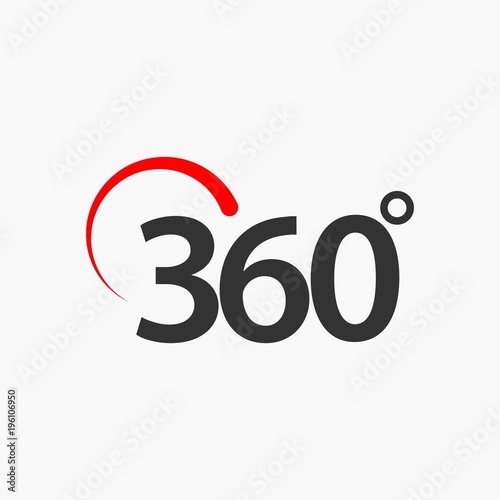 360 Degrees Vector Template Design