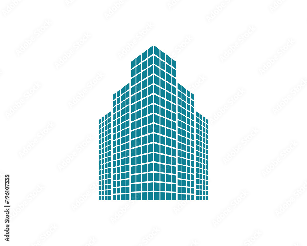 blue building icon skyscraper cityscape architecture construction image vector blue building icon skyscraper cityscape architecture construction image vector