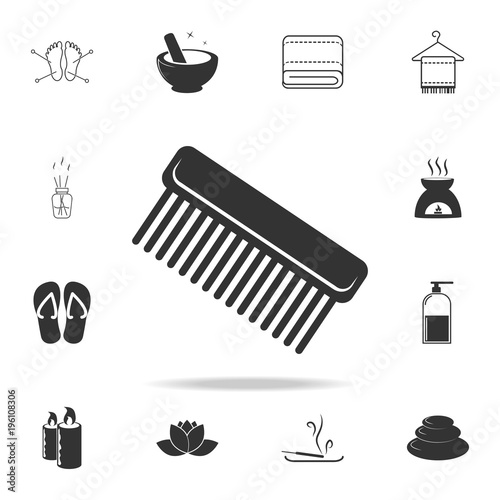 Hairbrush Icon. Detailed set of SPA icons. Premium quality graphic design. One of the collection icons for websites, web design, mobile app