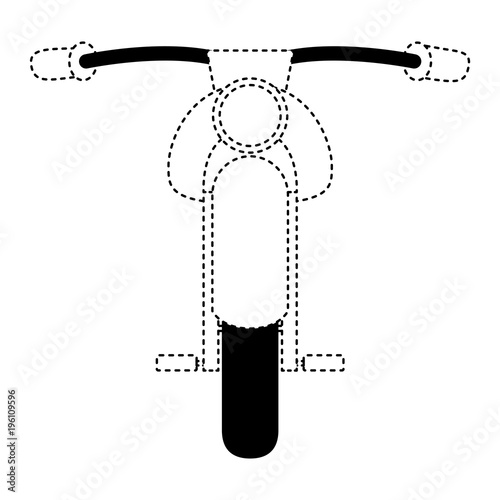 retro motorcycle classic front vector illustration design