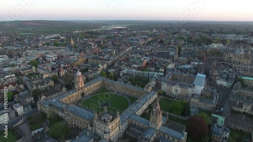 Flying Over Oxford University England