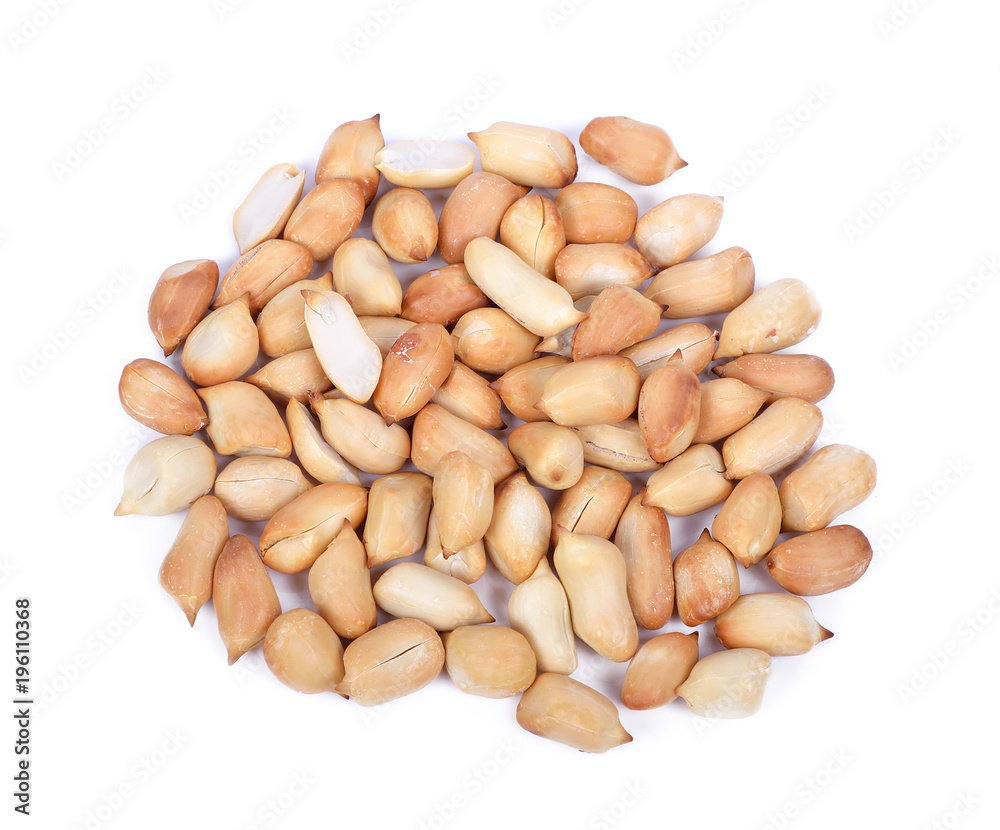 roasted peanuts isolated on white background roasted peanuts isolated on white background
