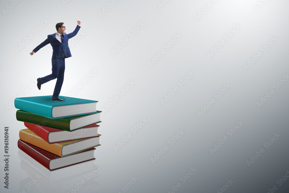 Businessman in executive education concept Businessman in executive education concept