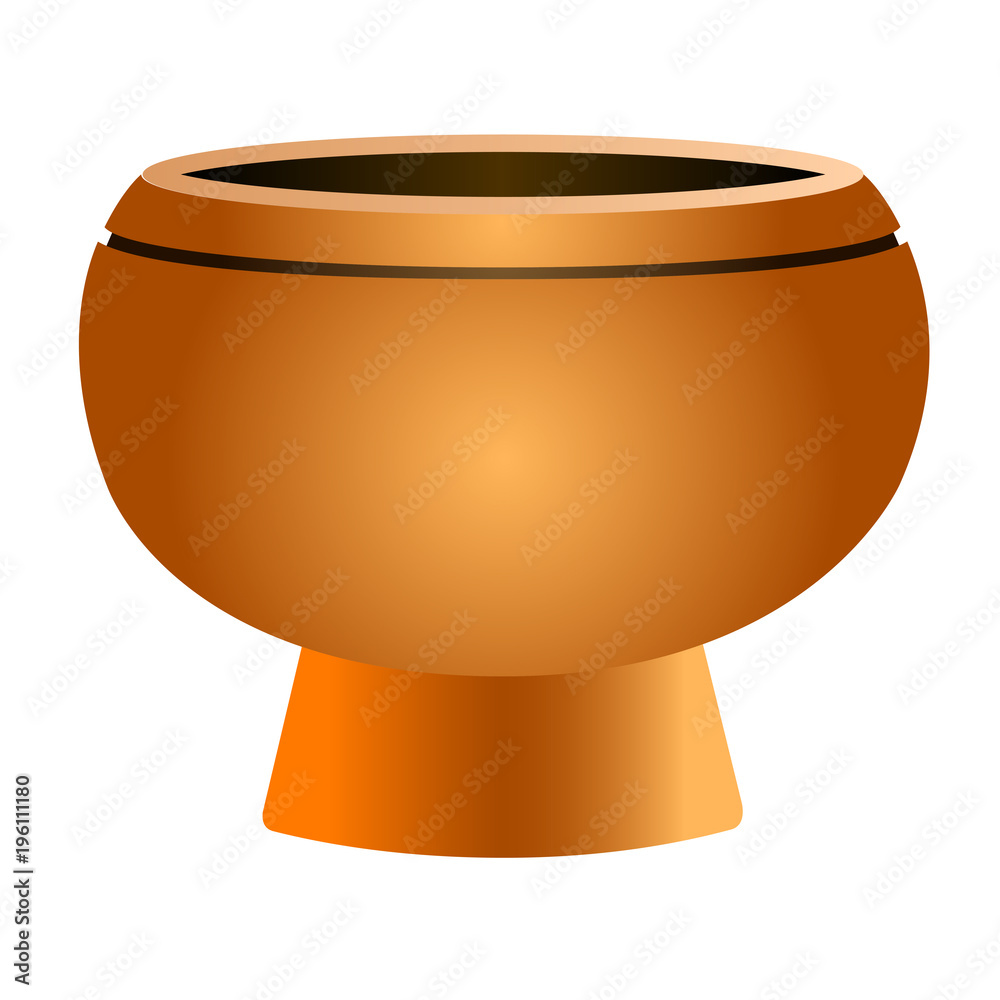 Isolated empty flower pot Isolated empty flower pot