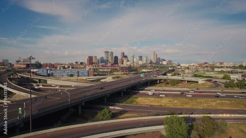 Denver Colorado Skyline Aerial View Denver Colorado Skyline Aerial View