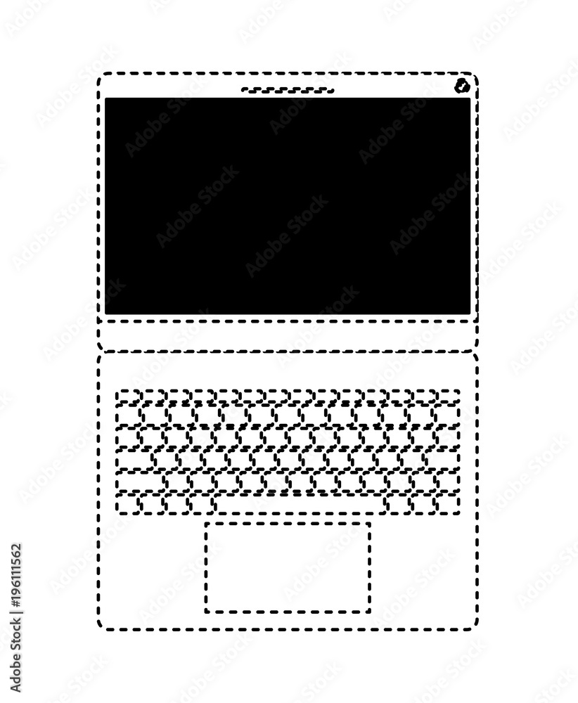 Fototapeta premium laptop computer isolated icon vector illustration design