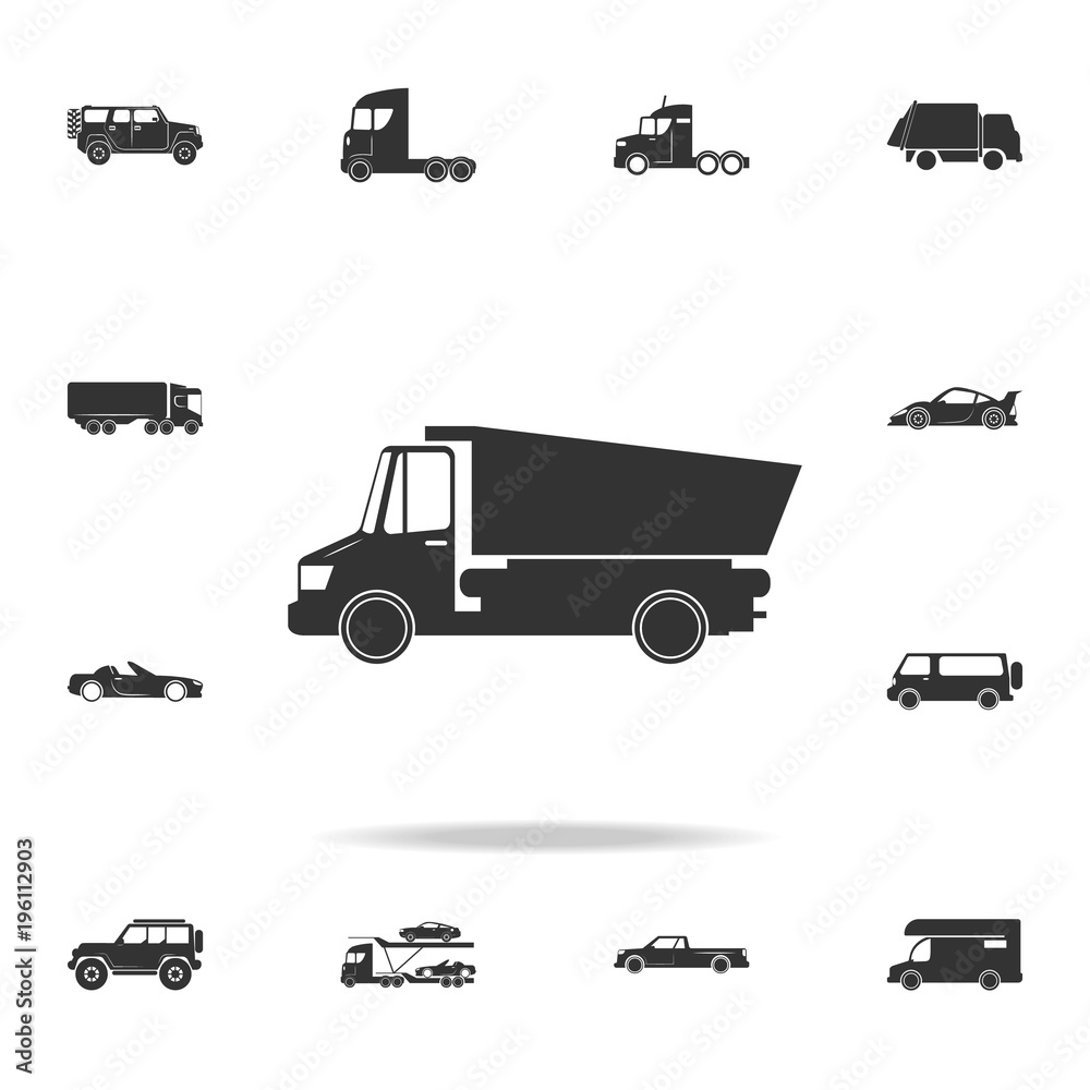 Dump Truck icon. Detailed set of transport icons. Premium quality graphic design. One of the collection icons for websites, web design, mobile app Dump Truck icon. Detailed set of transport icons. Premium quality graphic design. One of the collection icons for websites, web design, mobile app