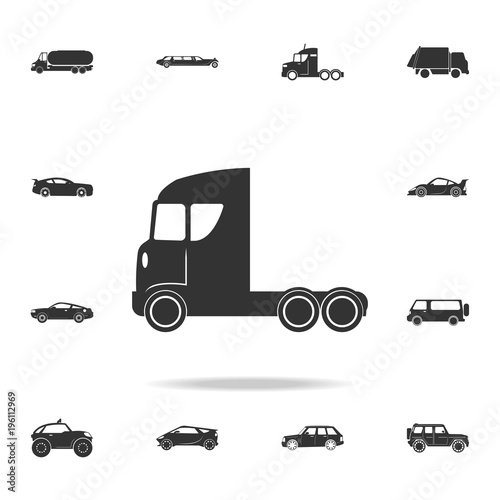 Truck without a trailer icon. Detailed set of transport icons. Premium quality graphic design. One of the collection icons for websites, web design, mobile app